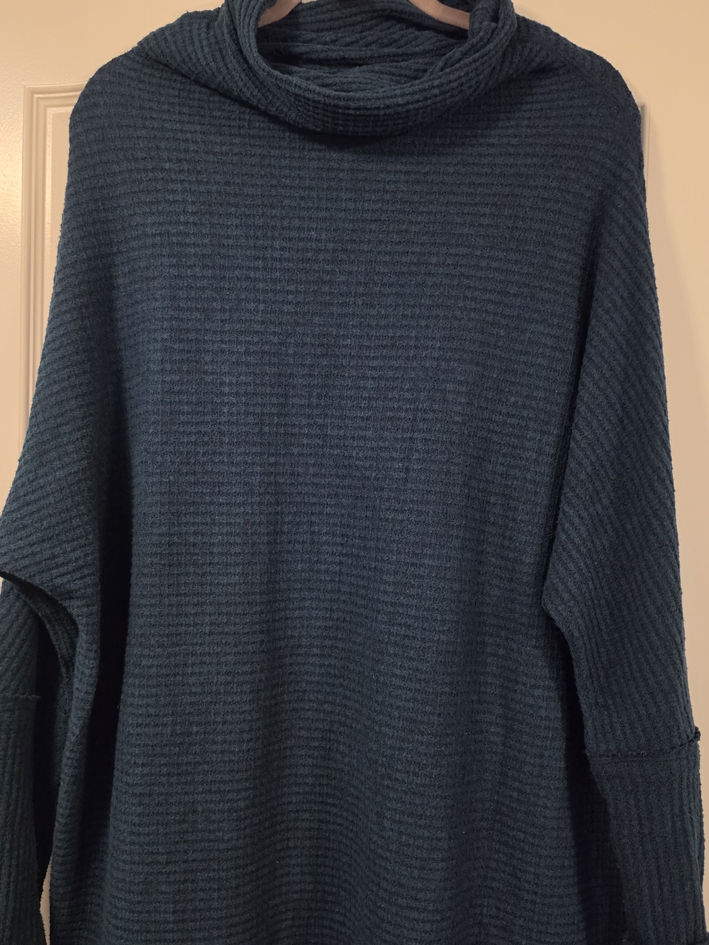 We The Free Cowl Neck Tunic Sweater - Teal